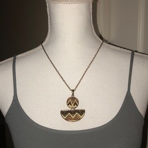 The Limited bronze chevron necklace.